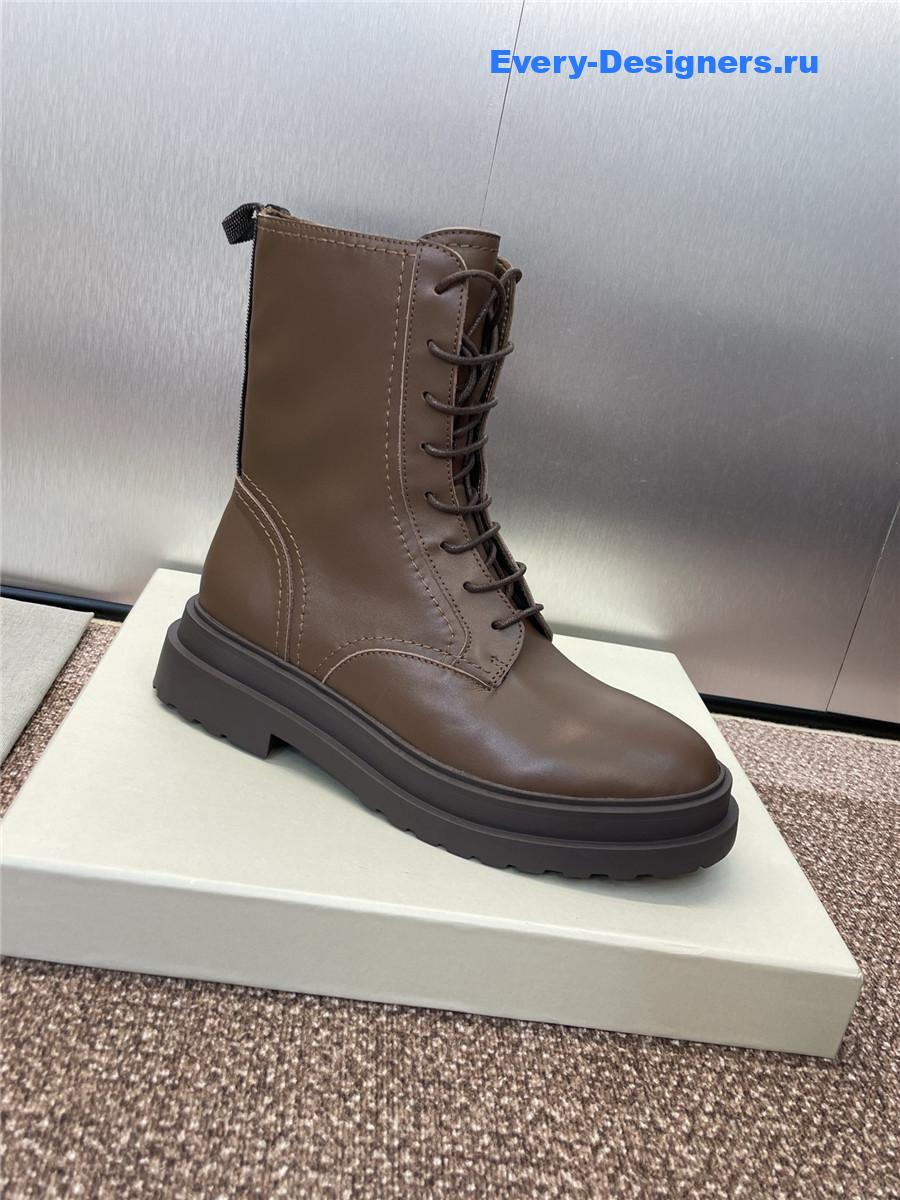 BC Brown Suede Combat Boots