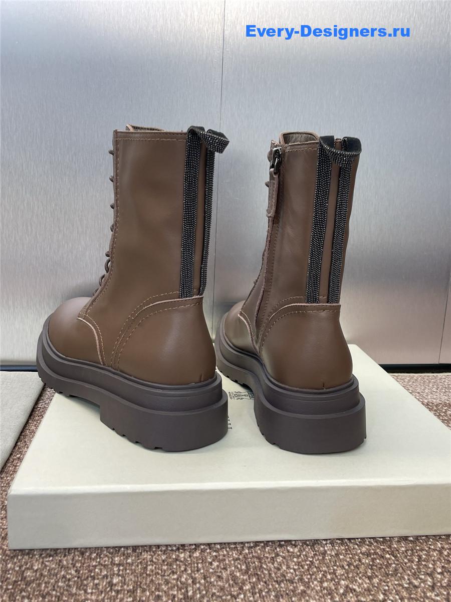 BC Brown Suede Combat Boots