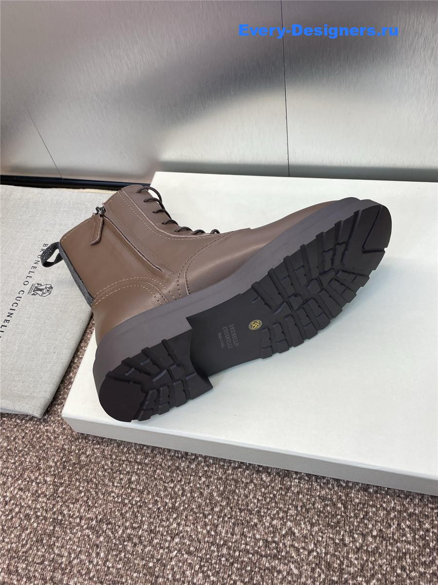 BC Brown Suede Combat Boots