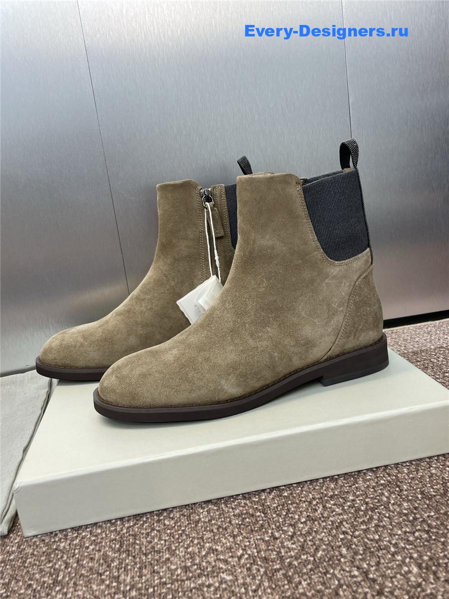 BC Beige Suede Monili Chelsea Boots