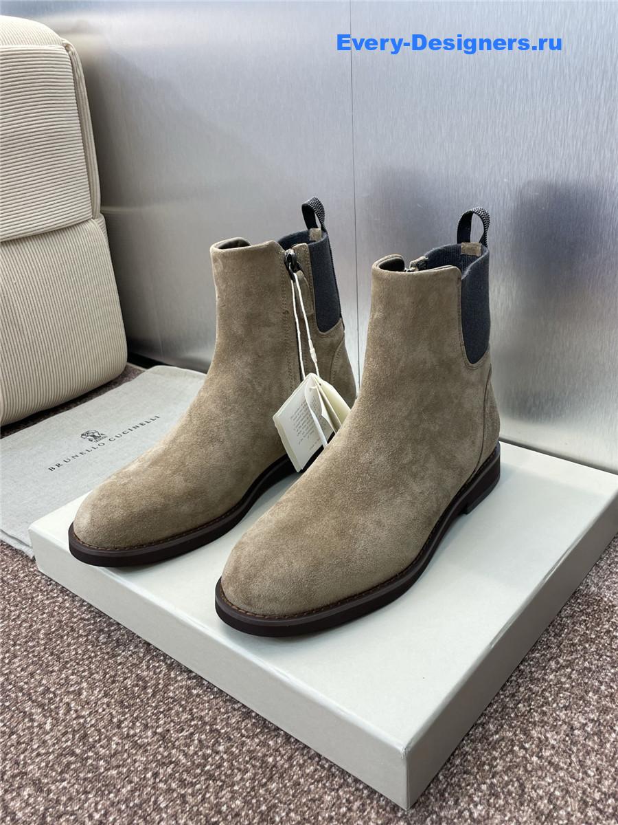 BC Beige Suede Monili Chelsea Boots