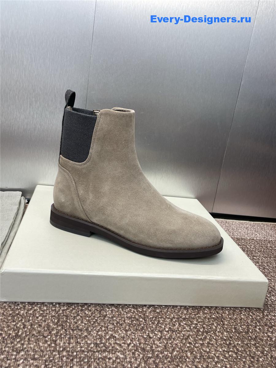 BC Gray Suede Monili Chelsea Boots