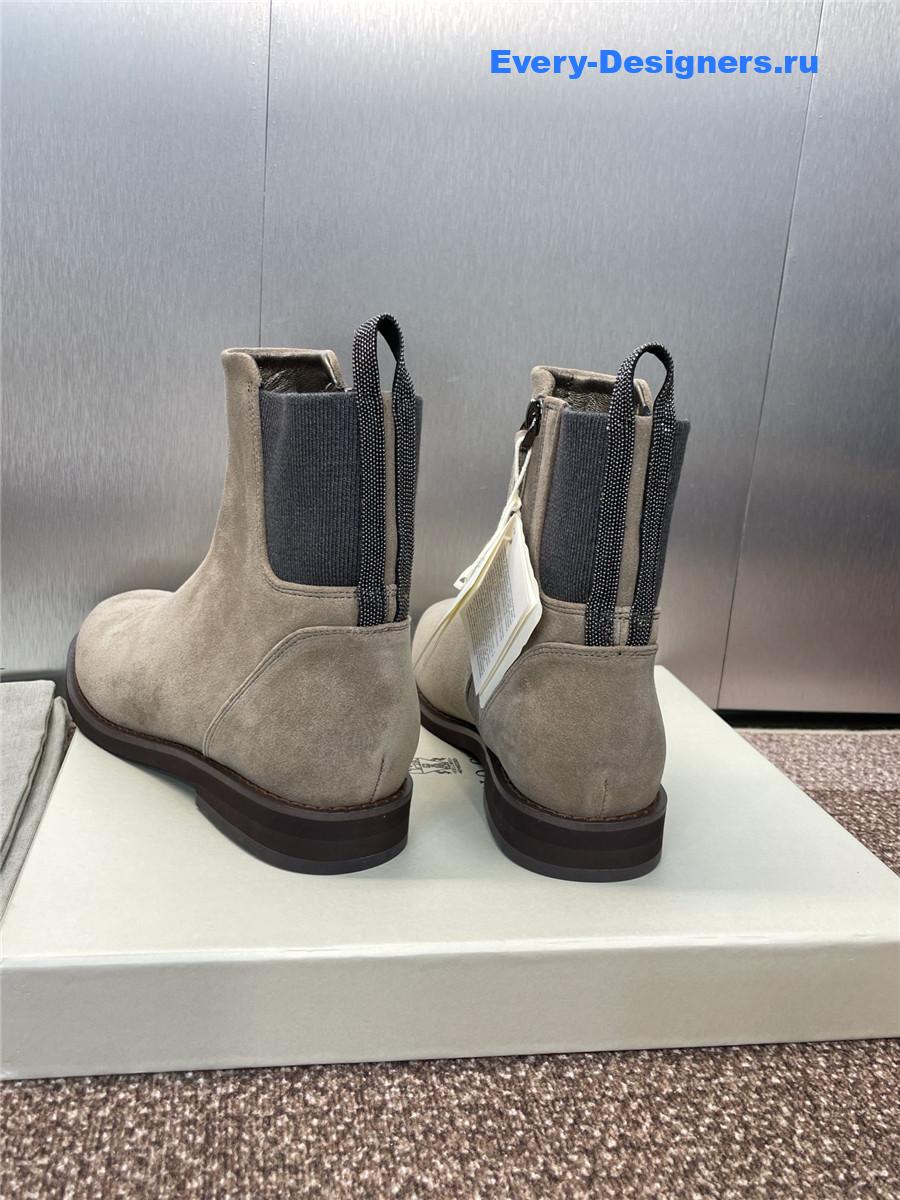 BC Gray Suede Monili Chelsea Boots