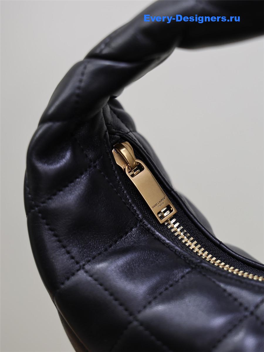 Sa1nt Lau*nt black lambskin icare baby hobo