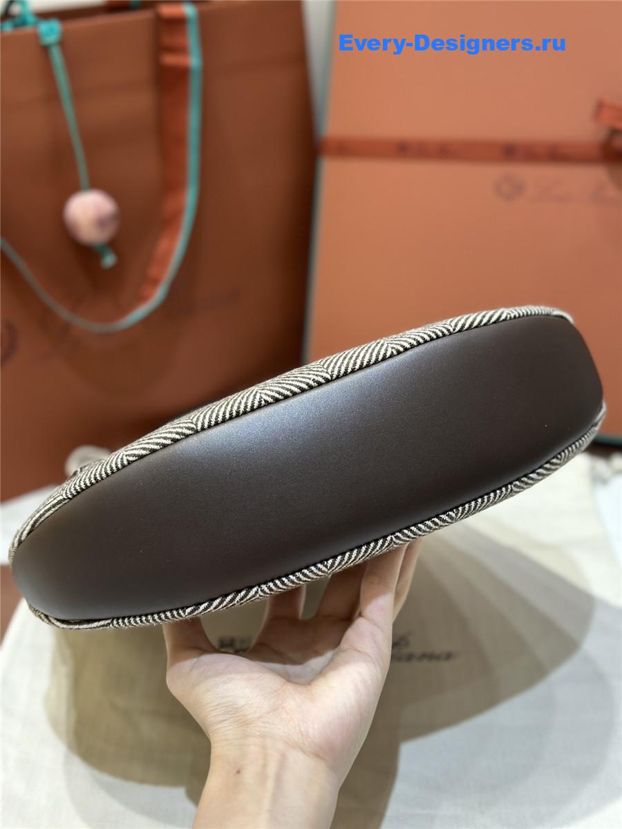 L0r0 P1ana large bobbin bag in chocolate