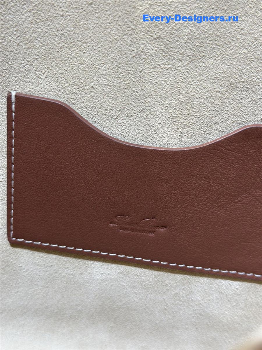 L0r0 P1ana bobbin large faux shearling shoulder bag in white