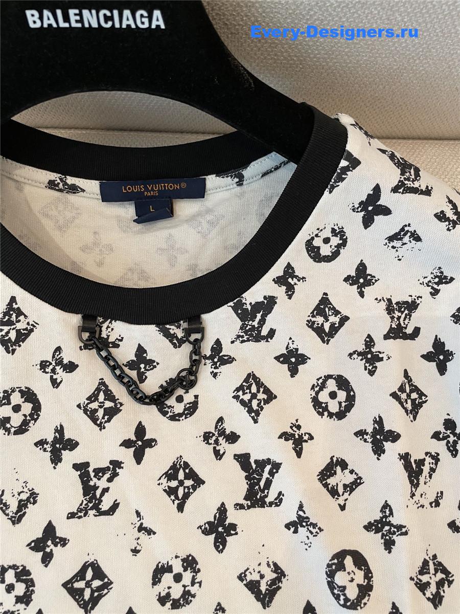 l0vis Vvtt0n lv monogram cotton crewneck