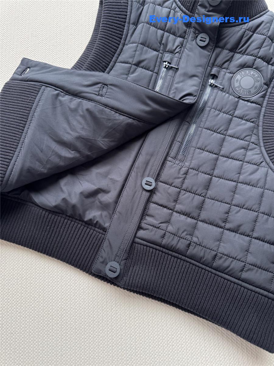 H**me5 black padded vest