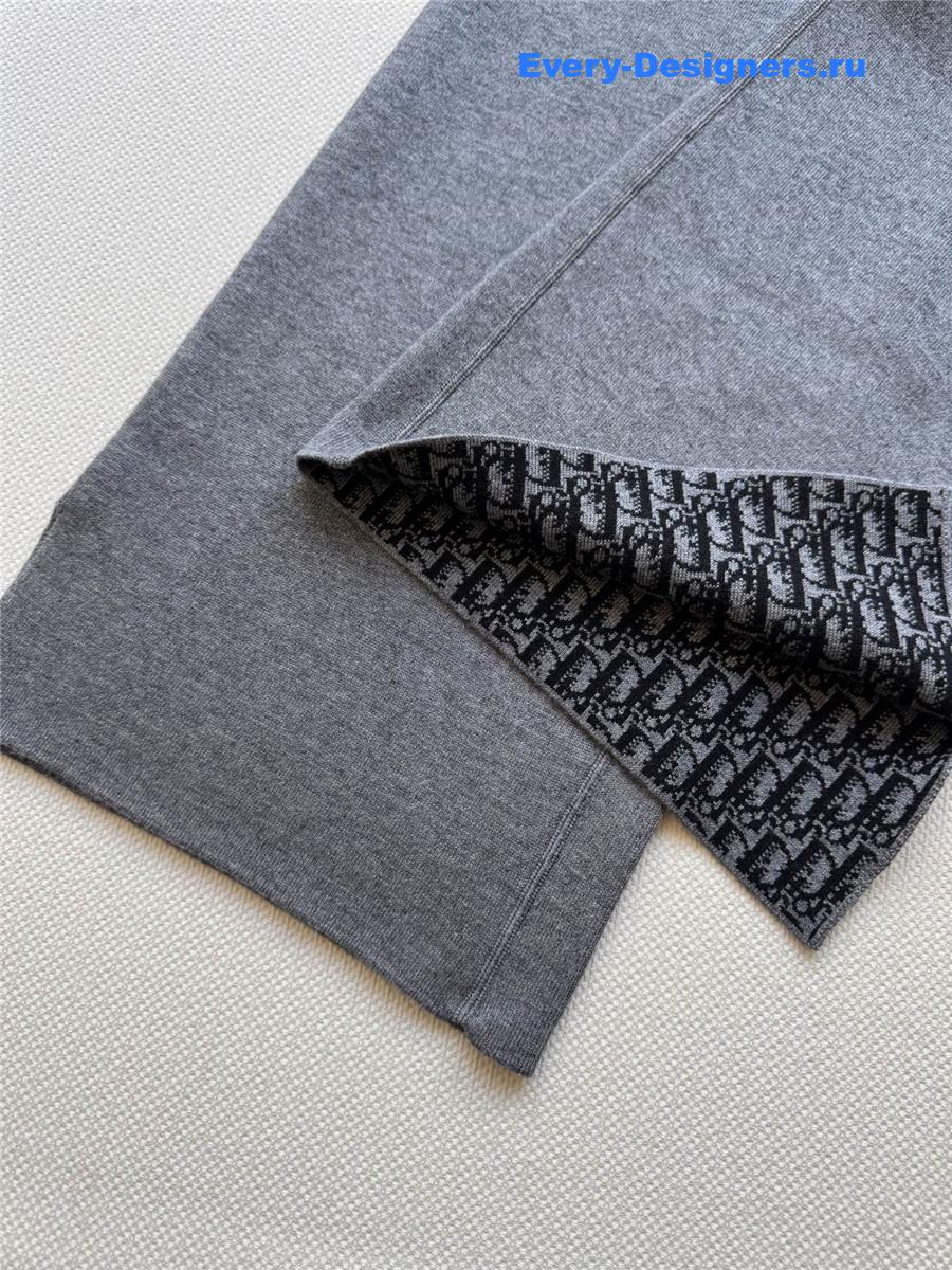 D10r grey cashmere women’s wide leg pants