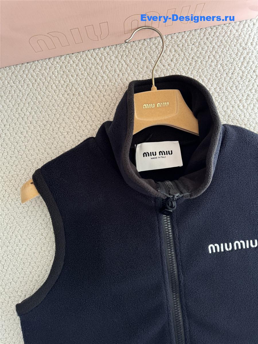 Miu Miu Black Cropped Vest