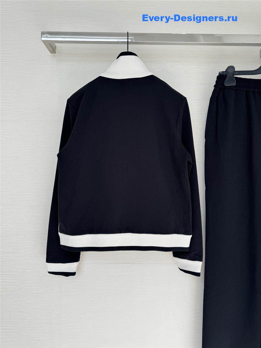 Gvc*1 zip-up jacket with elastic waist pants set