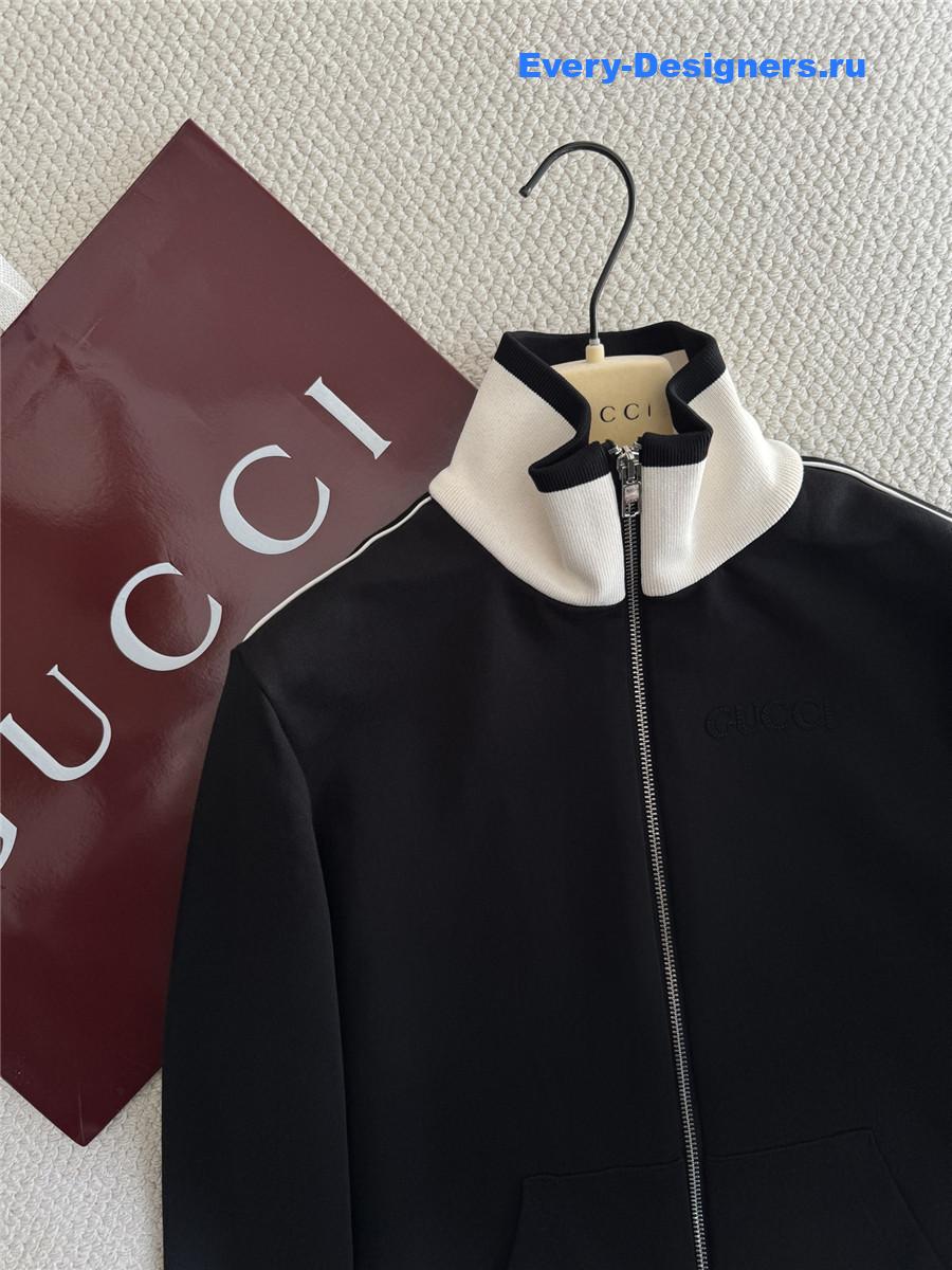 Gvc*1 zip-up jacket with elastic waist pants set