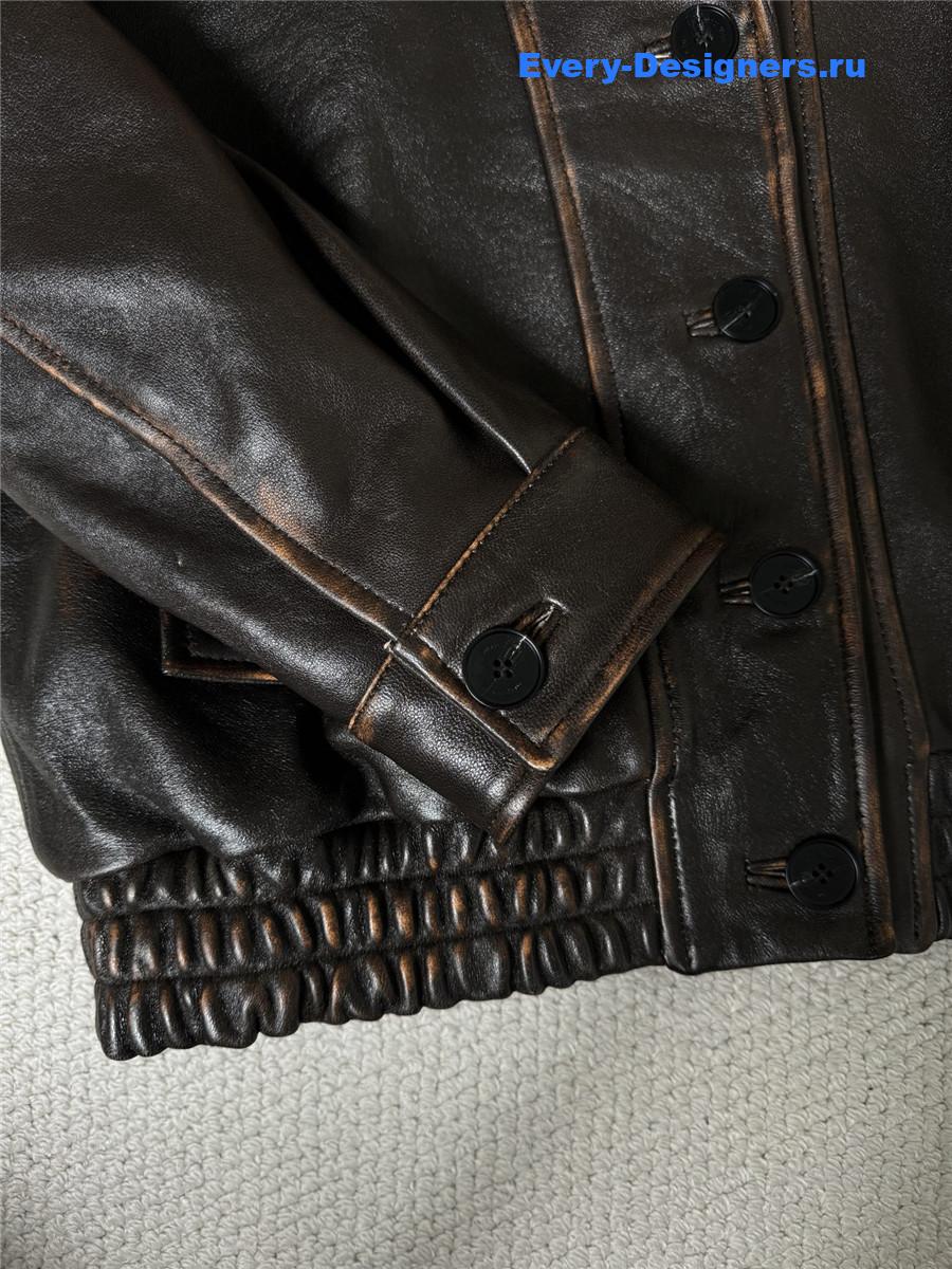 Miu Miu Nappa Leather Jacket