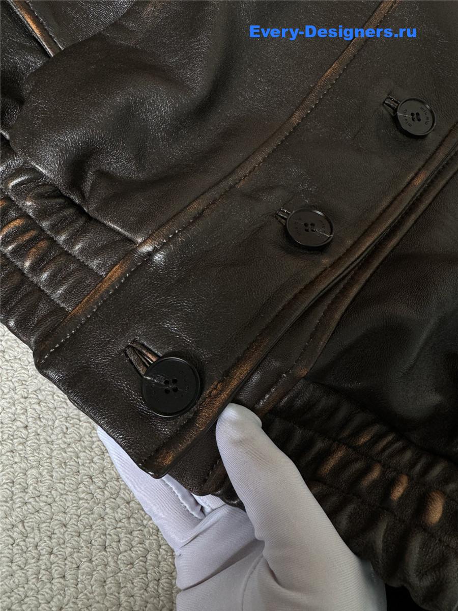 Miu Miu Nappa Leather Jacket