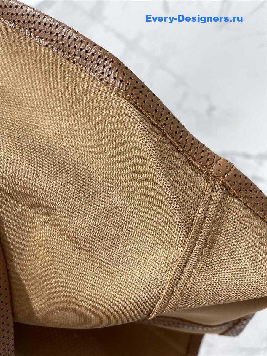 L0ew* brown nappa lambskin shirt