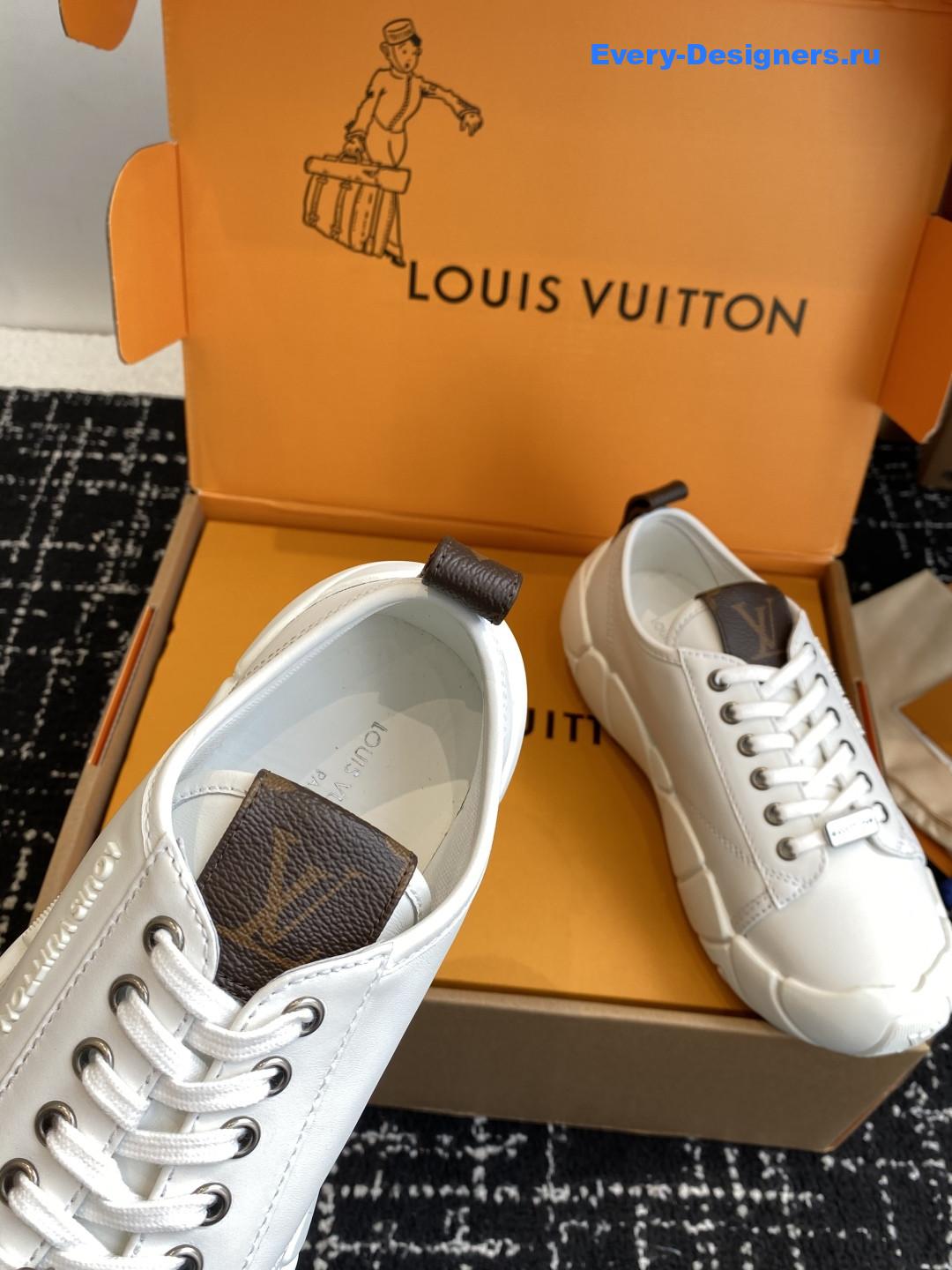 l0vis Vvtt0n white lv bubble sneaker