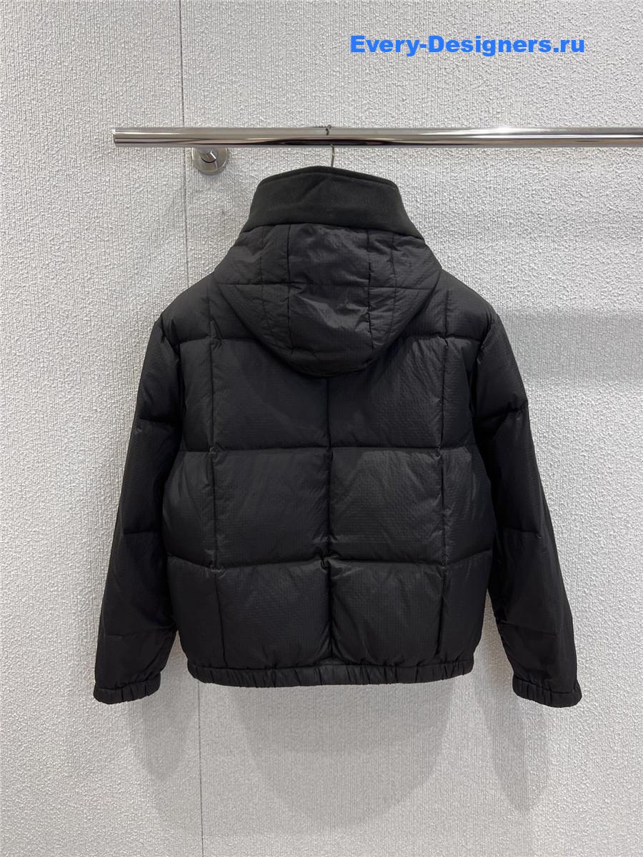 l0vis Vvtt0n black hooded quilted ripstop jacket