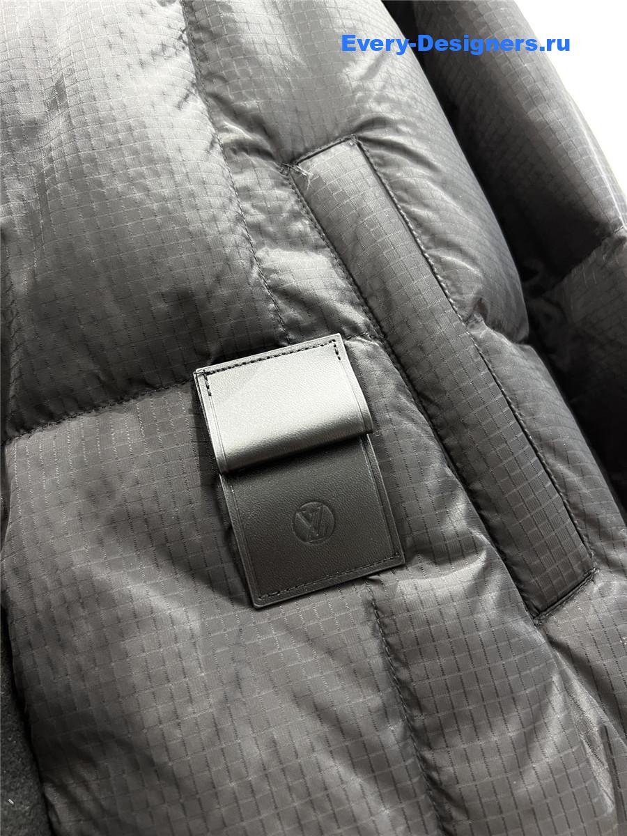 l0vis Vvtt0n black hooded quilted ripstop jacket