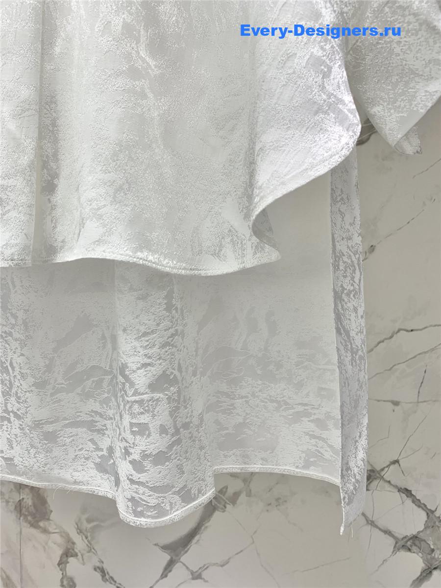 D10r forest jacquard pattern white shirt