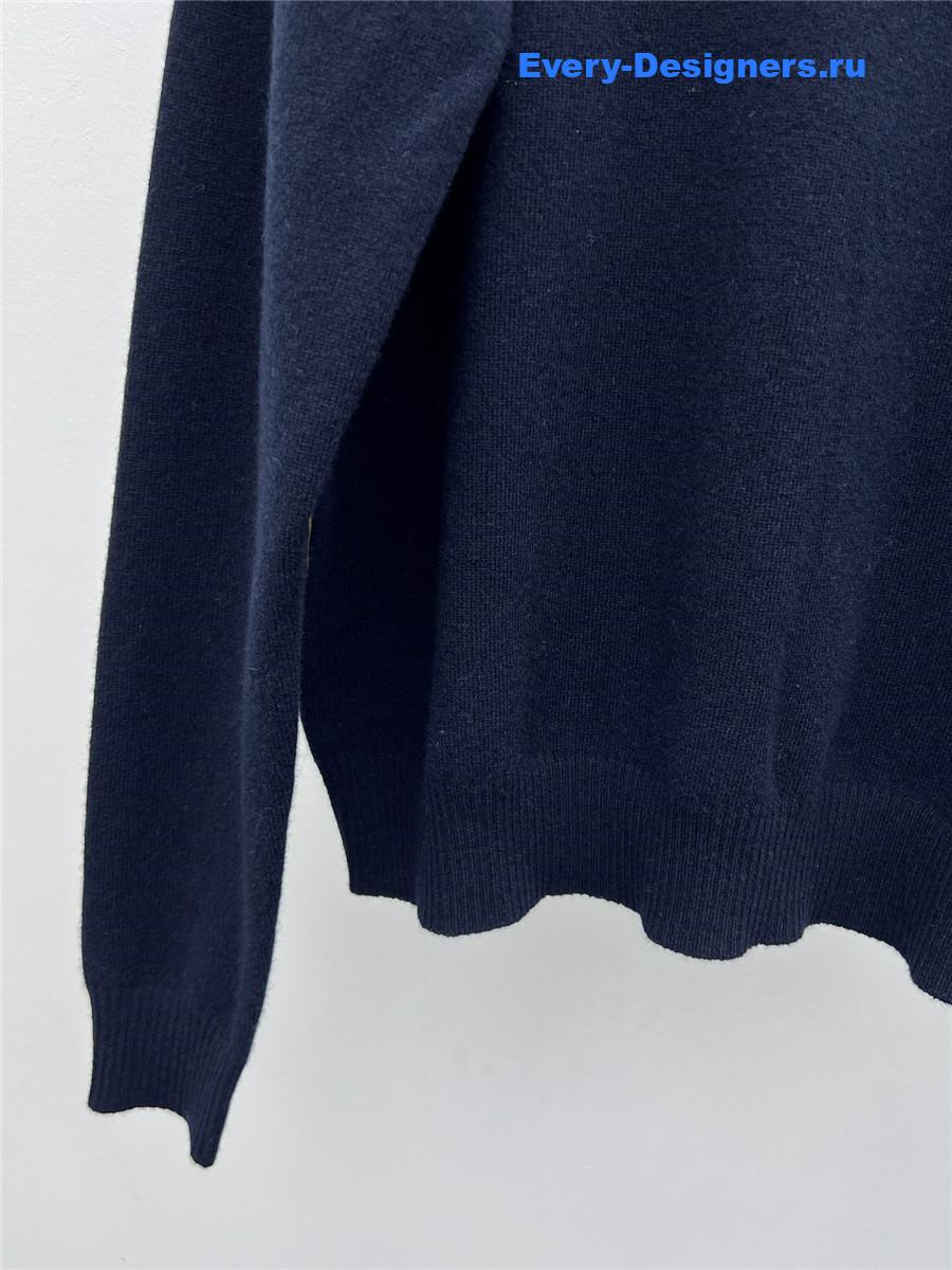 Miu Miu Cashmere Half-Zip Sweater