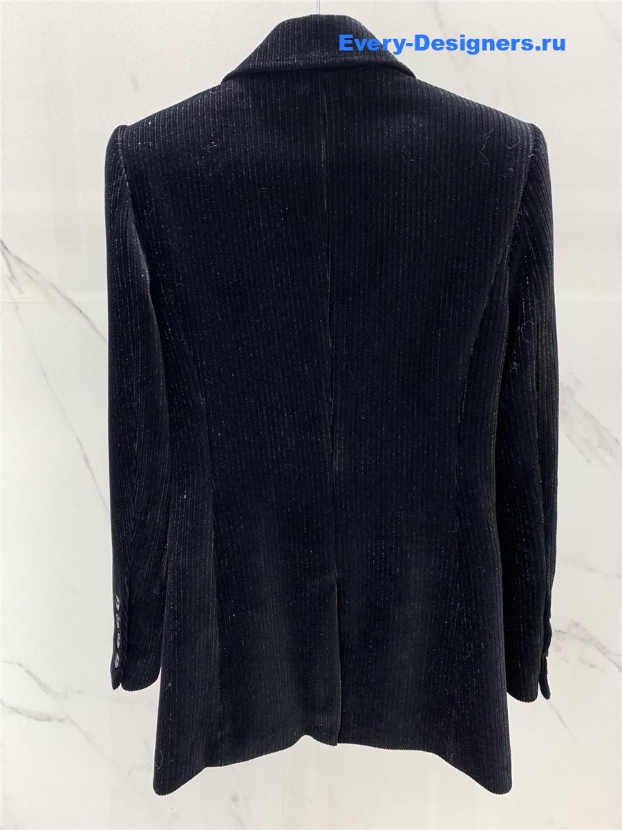 Sa1nt Lau*nt black velvet blazer