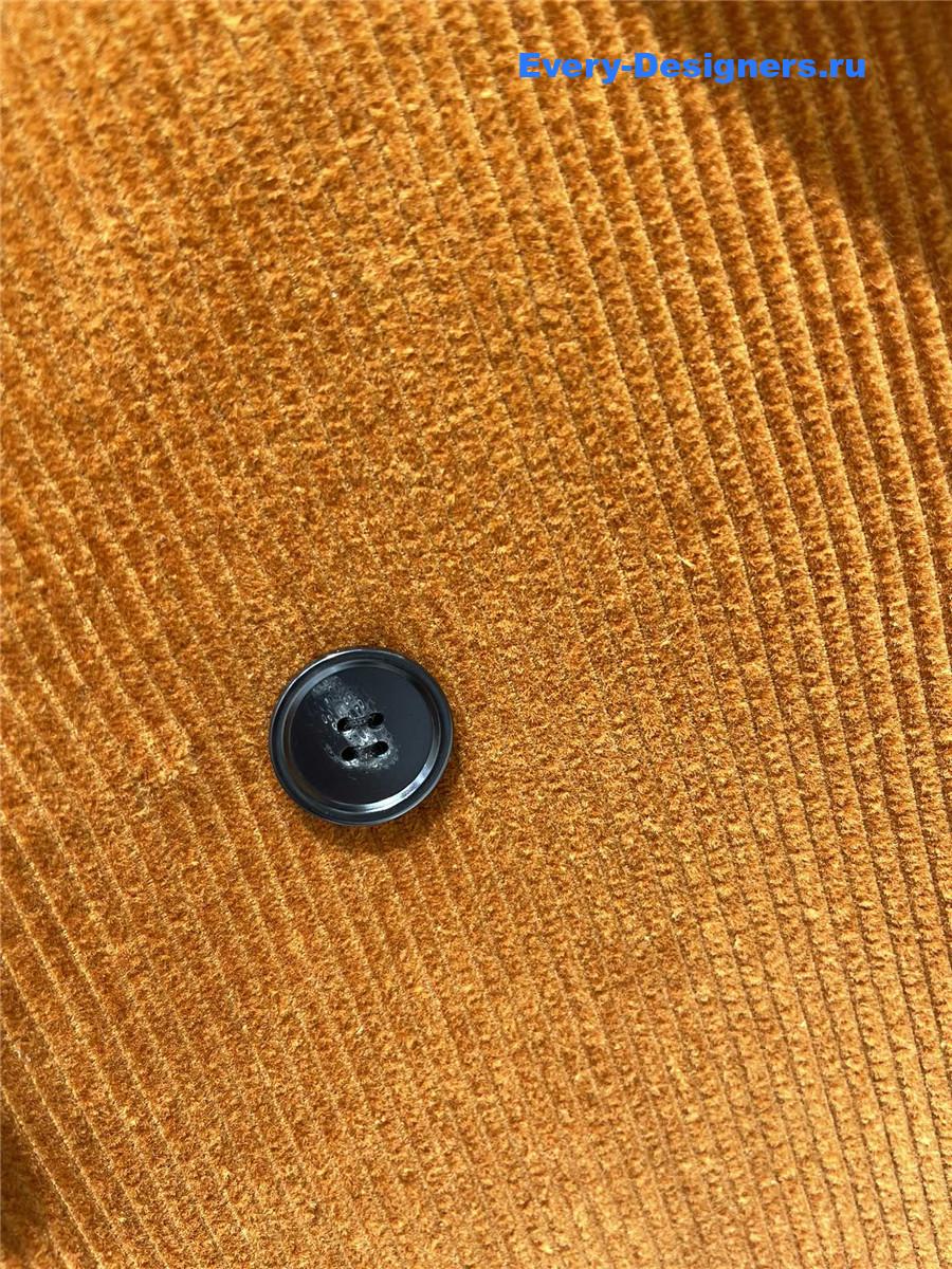 Sa1nt Lau*nt orange velvet blazer