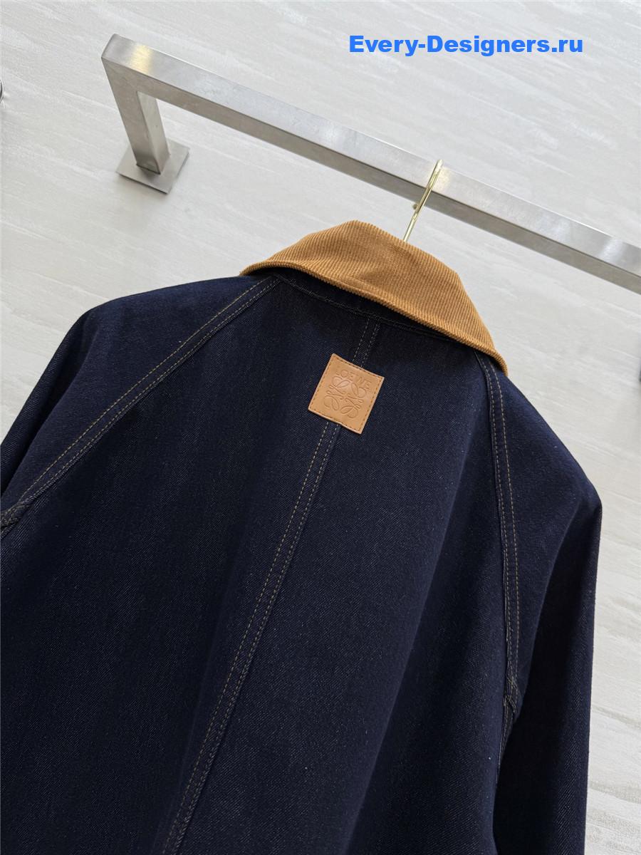 L0ew* patou workwear denim jacket in blue