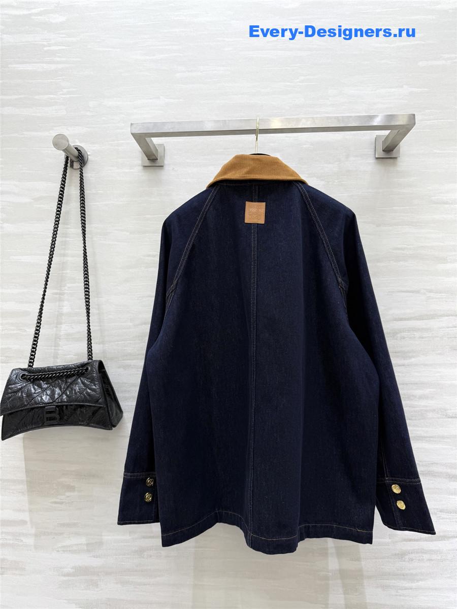 L0ew* patou workwear denim jacket in blue