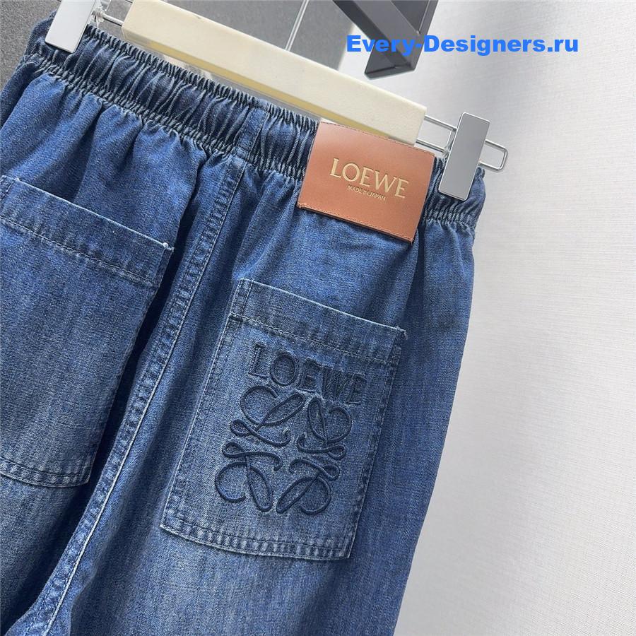 L0ew* gradient denim suit