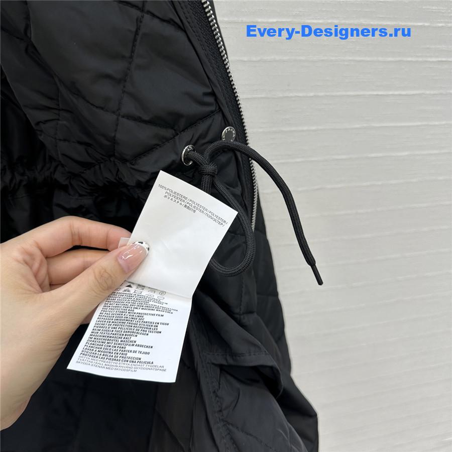 Pra*a black quilted re-nylon blouson jacket