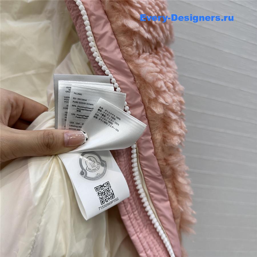 Moncler Pink Quilted Down Jacket