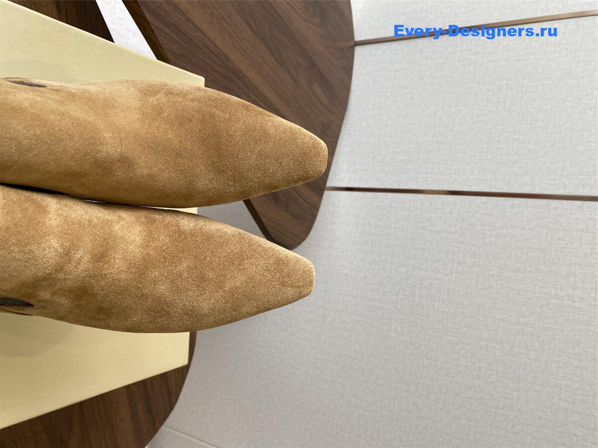 BC Brown Suede Cashmere Kitten-Heel Ankle Boot