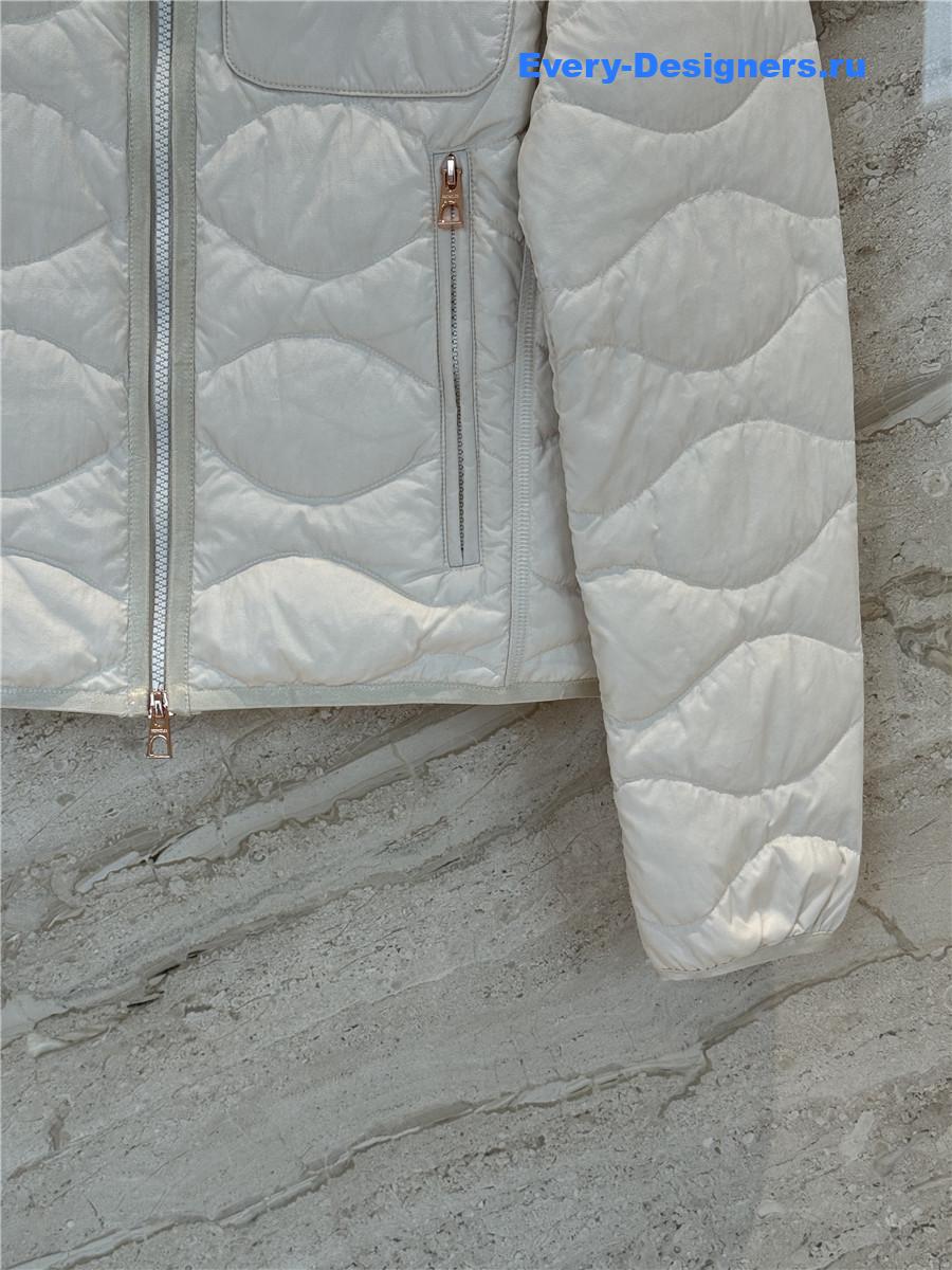 Moncler White Tegea Quilted Jacket
