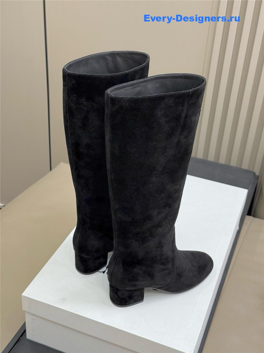 Ce1i*e triomphe black suede high boots