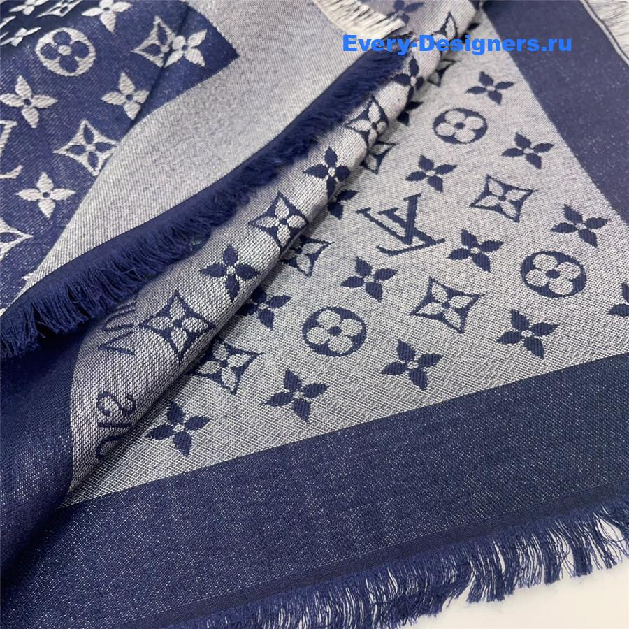 l0vis Vvtt0n monogram denim shawl scarf