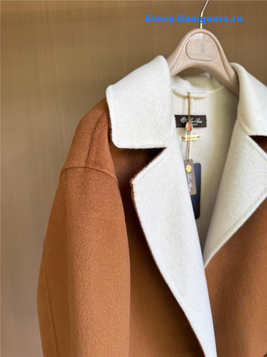 L0r0 P1ana cropped stefan reversible cashmere coat