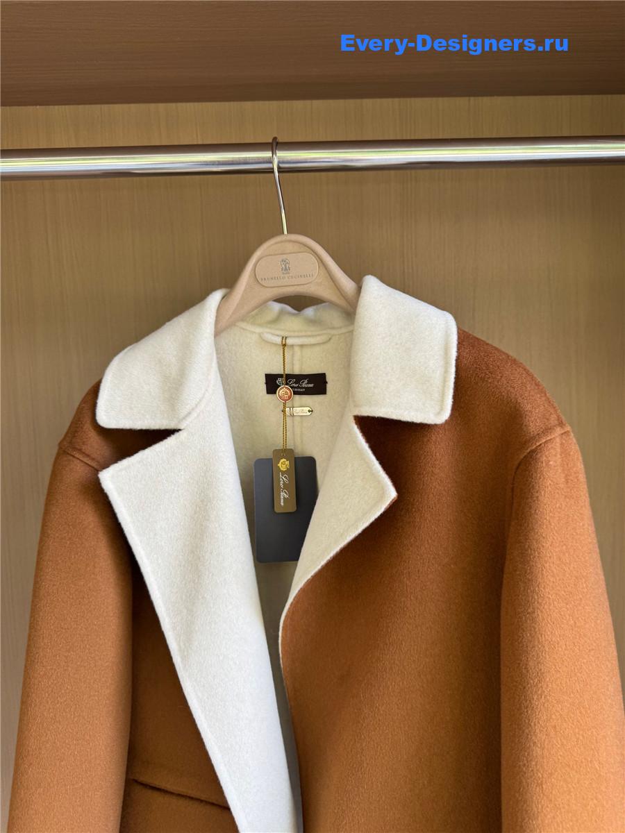 L0r0 P1ana cropped stefan reversible cashmere coat