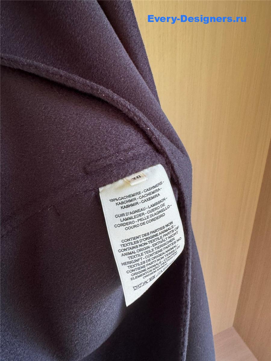 H**me5 leather buttons navy cashmere coat