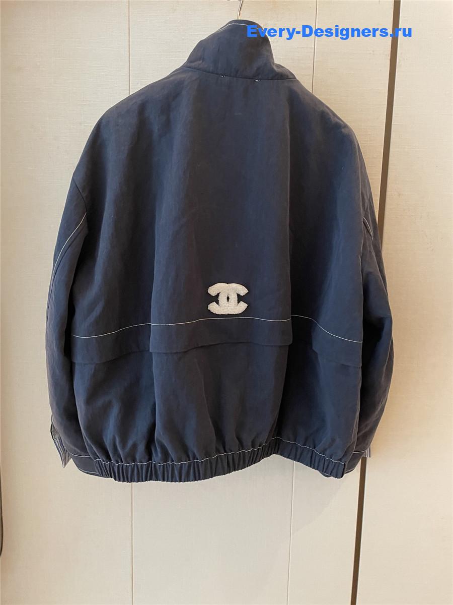 Ch**el dark blue denim loose jacket