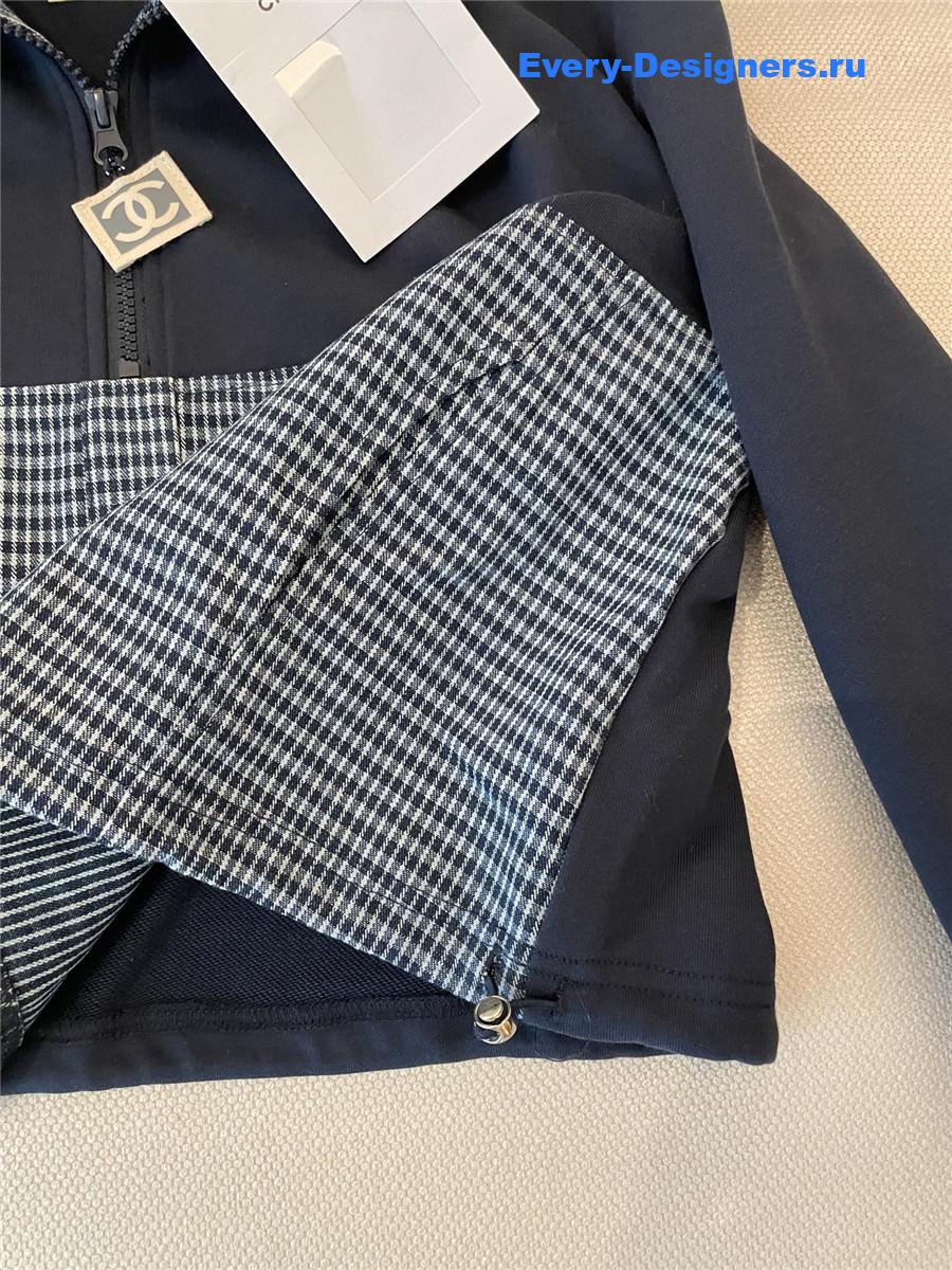 Ch**el cc logo-print half-zip sweatshirt