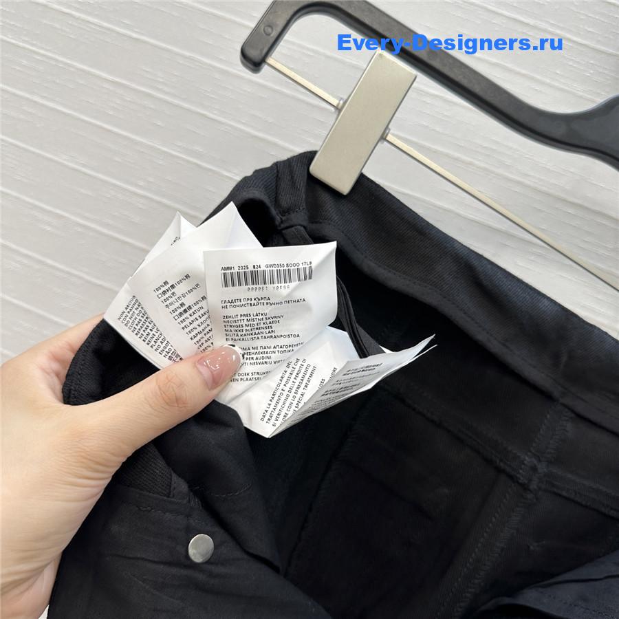 Miu Miu black denim trousers