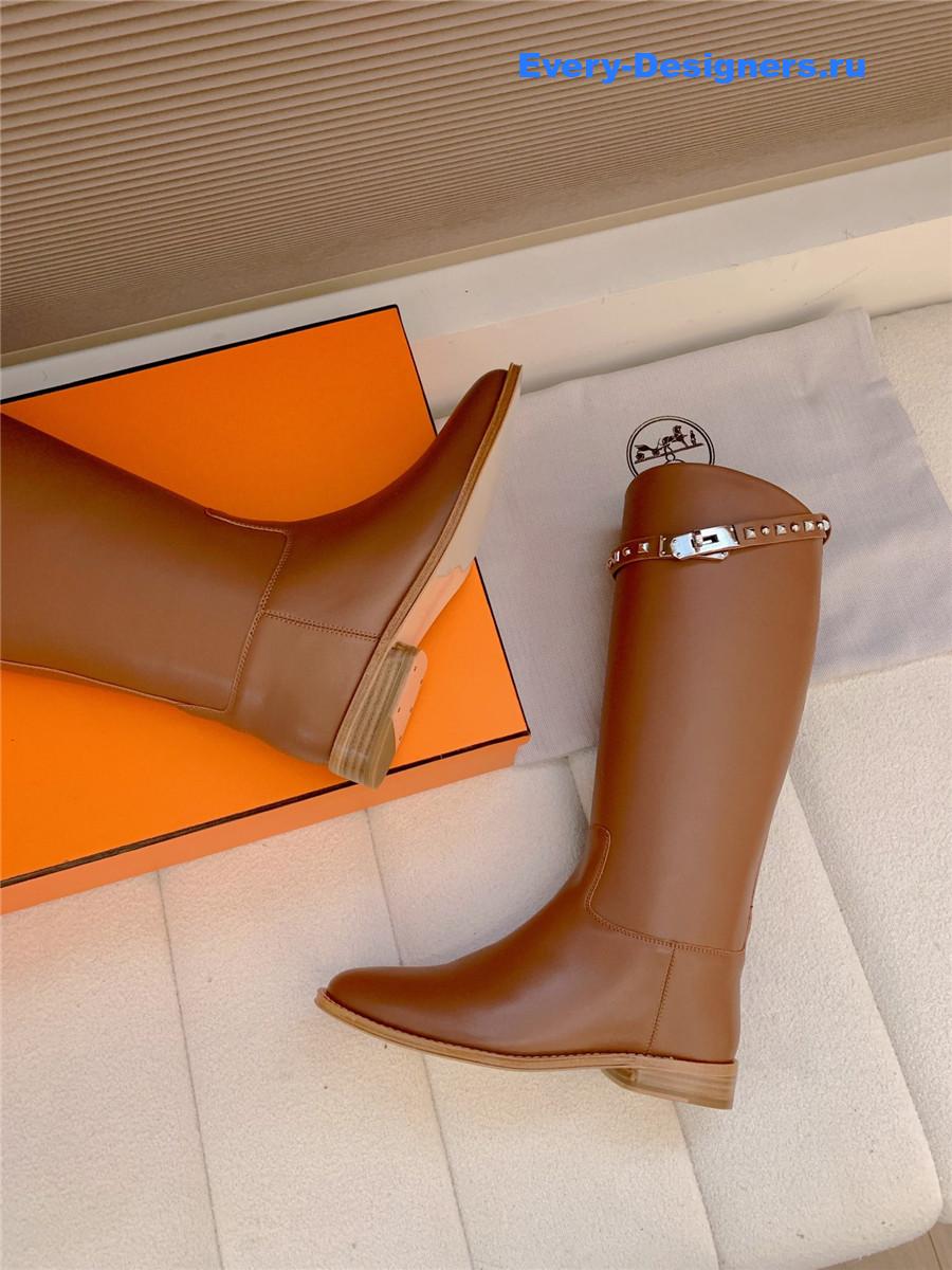 H**me5 kelly buckle brown jumping boot