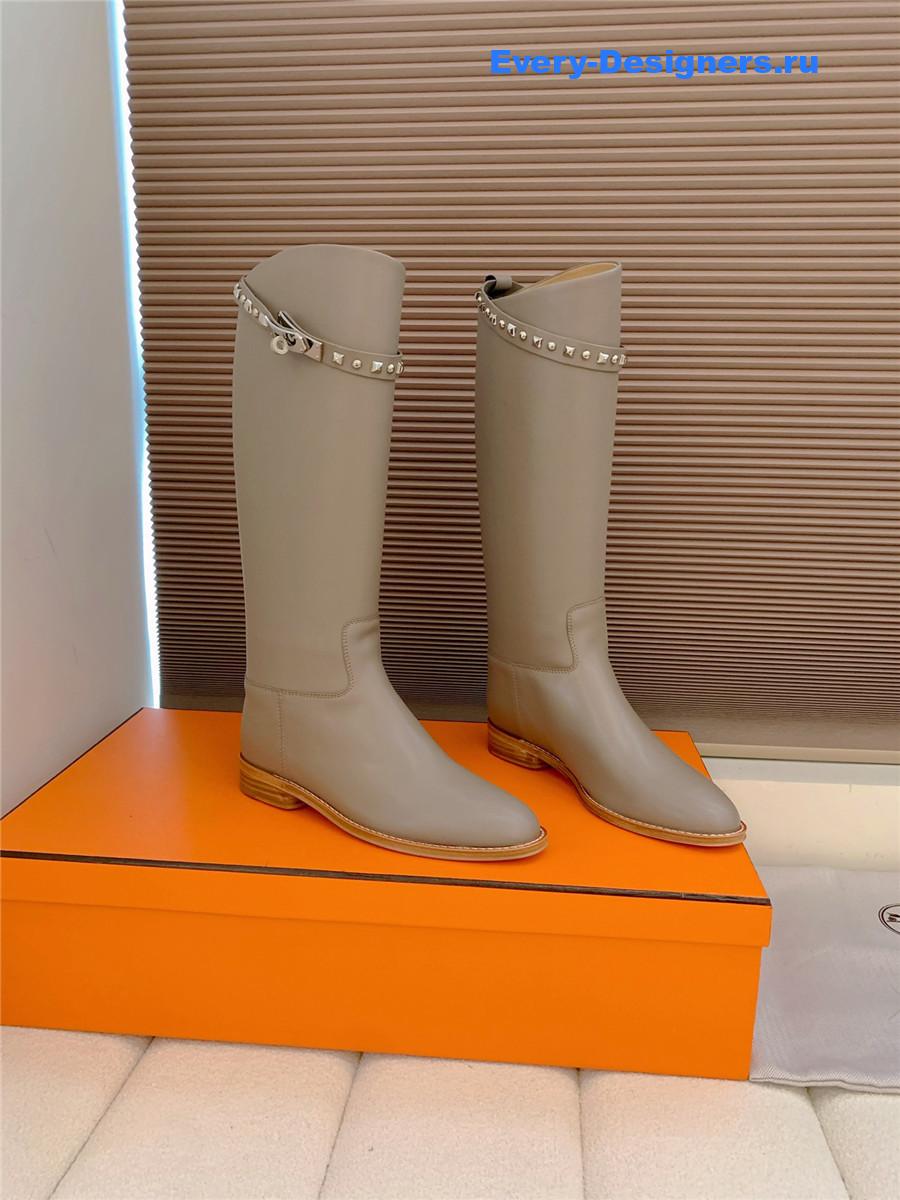 H**me5 kelly buckle grey jumping boot