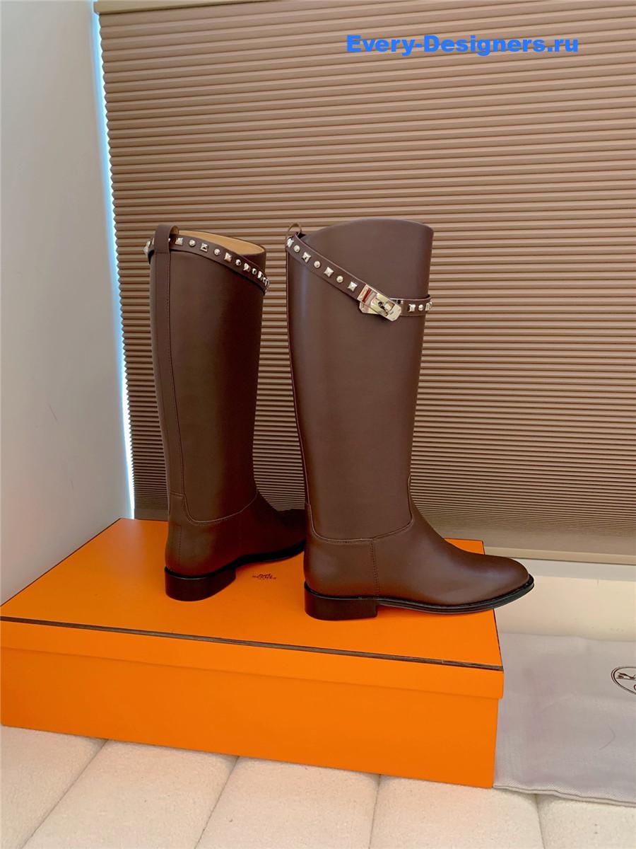 H**me5 kelly buckle burgundy jumping boot