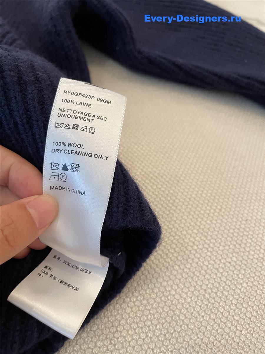 Ce1i*e arc de triomphe wool sweater in dark blue