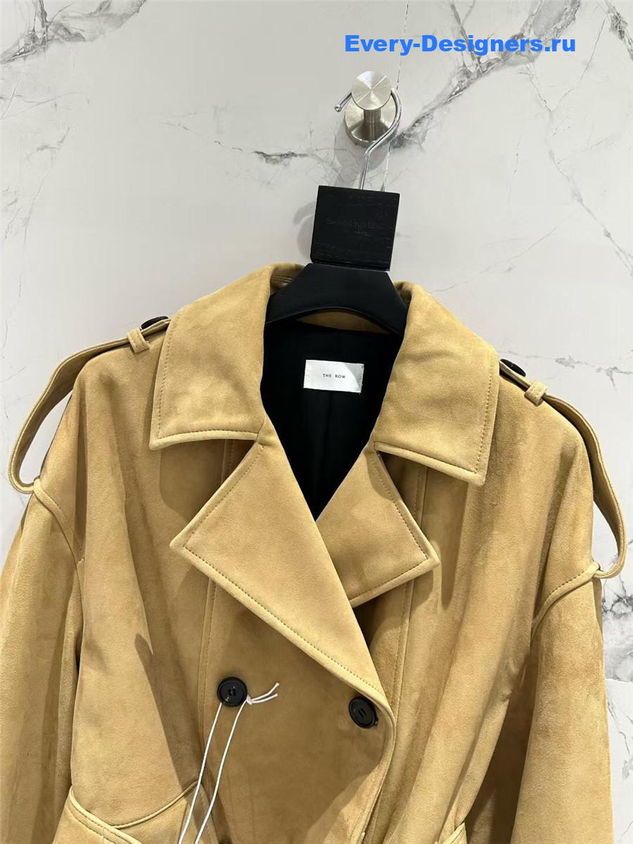 The R0w suede trench coat