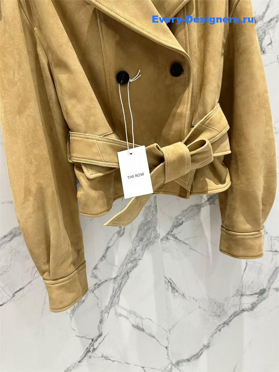 The R0w suede trench coat