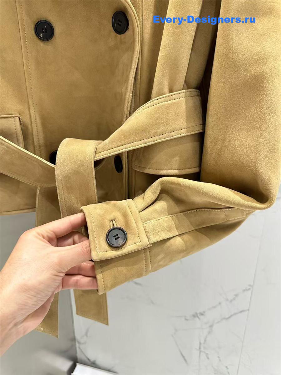 The R0w suede trench coat