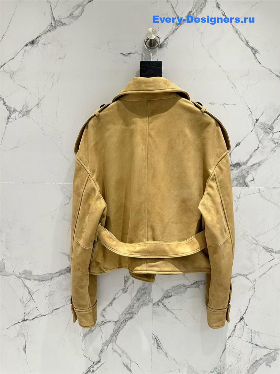 The R0w suede trench coat