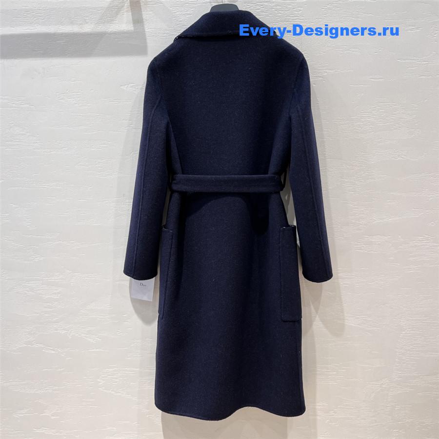 D10r oblique navy blue wool jacket
